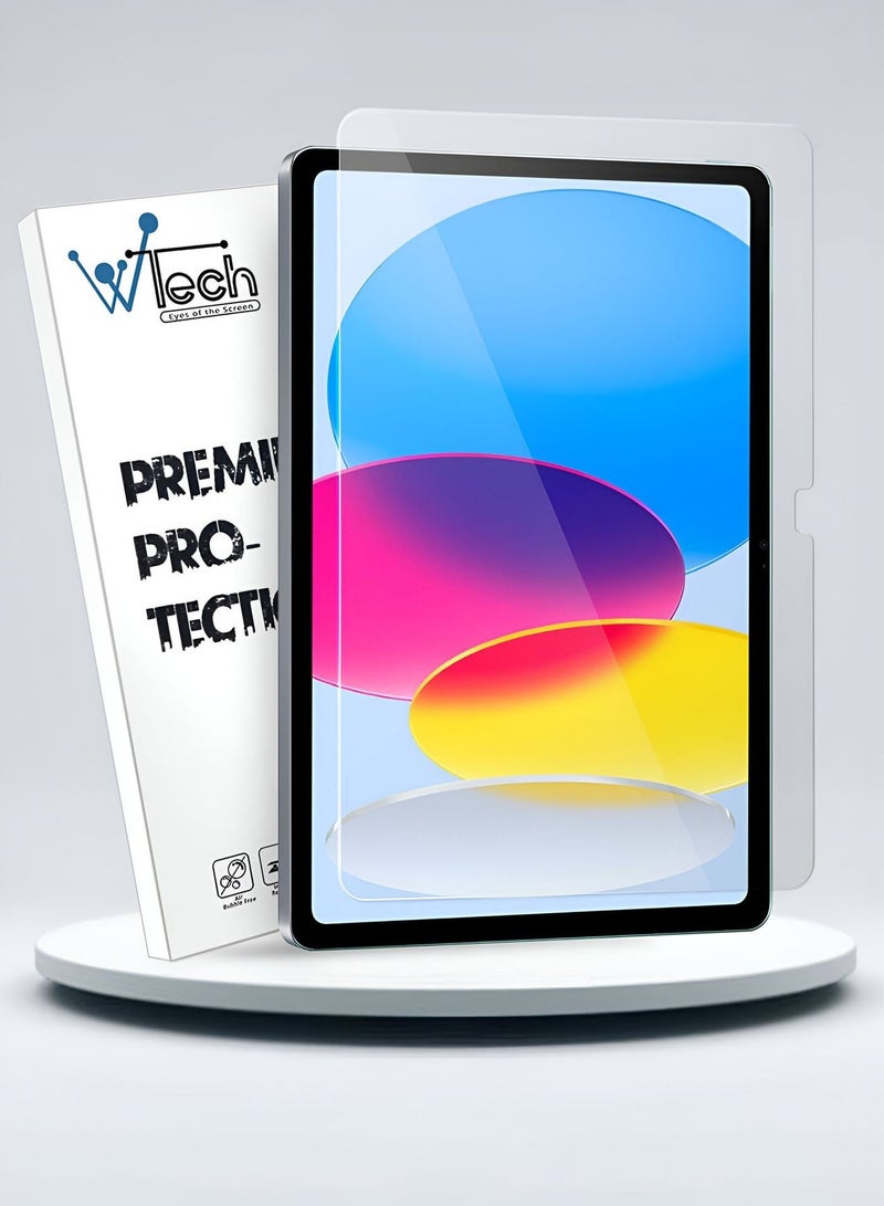 دبليو تيك واقي شاشة ابل ايباد 2025 (الجيل الحادي عشر) ايه 16 ايه 10.9 انش 9اتش الترا اتش دي زجاج مقوى (TSG9CN) - شفاف - Image 1